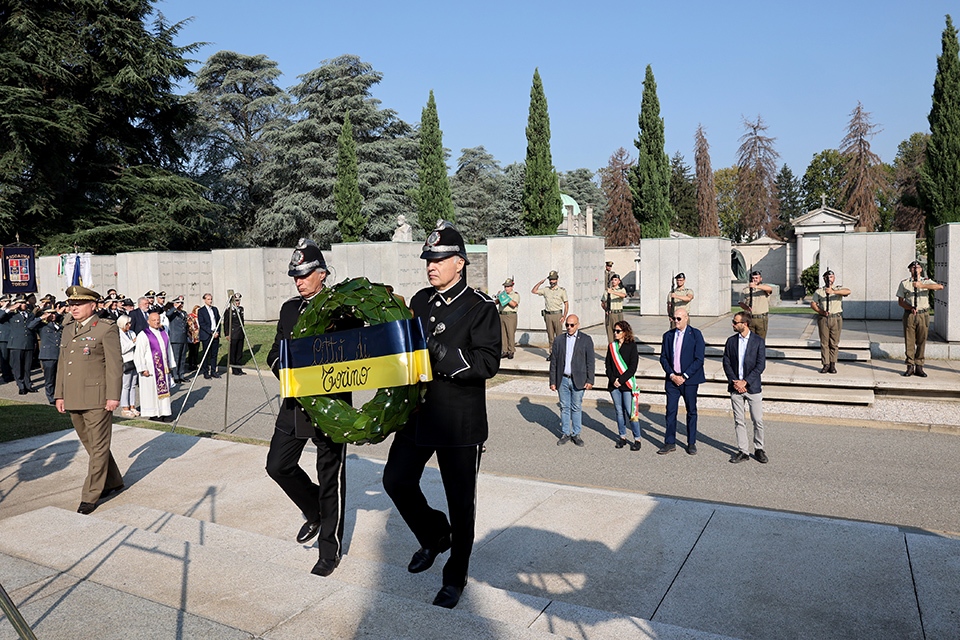 Al Cimitero Monumentale la commemorazione del 80°anniversario dell'Armistizio del 8 settembre 1943