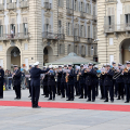 Piazza Castello Giorno Unità Nazionale e Festa delle Forze Armate. Cerimonia Alza Bandiera