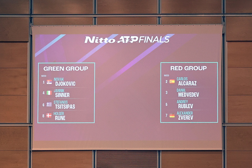 Nitto ATP Finals, il sorteggio: Djokovic e Sinner nello stesso girone