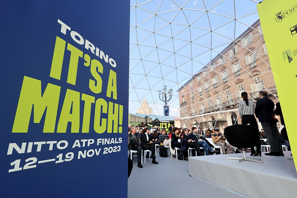 Torino è pronta per le Nitto Atp Finals. In piazza Castello inaugurate Casa Tennis, Casa Gusto e Casa Media