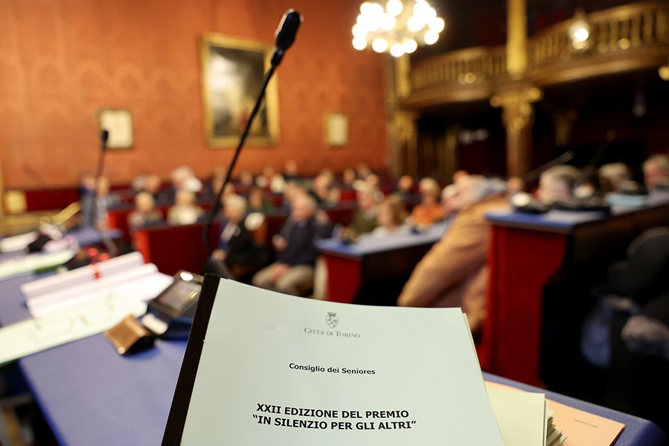 Sala Rossa. XXII Edizione del premio 'In Silenzio per gli altri' organizzato dal Consiglio dei Seniores