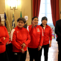 La Seleccion Peruana de Futbal Feminino di Torino premiata dall’assessore Carretta