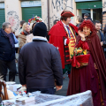 La sfilata con la Rusnenta, Gianduja e  Giacometta, accompagnati dalla Banda della Polizia Municipale