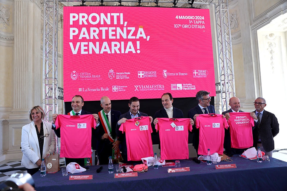 Venaria Reale, Torino e il Piemonte presentano la Grande Partenza del Giro d’Italia 2024