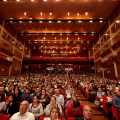 L'Auditorium del Lingotto durante l'incontro con Alessandro Barbero