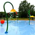 La nuova area con giochi d'acqua del parco Carrara (Pellerina)