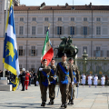 In piazza Castello la cerimonia dell’Alza Bandiera