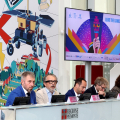 Conferenza di presentazione del tour della fiaccola 'Fiamma del Sapere' che accenderà i 32° Torino 2025 FISU Winter Games