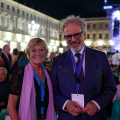 Rosanna Purchia, Assessora alla Cultura della Città di Torino con Giorgio Battistelli, Direttore Artistico di MITO SettembreMusica