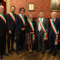 Palazzo Civico, sala Rossa: Cerimonia di consegna della targa di “Torino Città Presidenziale”