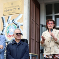 L'intervento dell'assessora Salerno all'inaugurazione del murale "Uno sguardo al futuro"