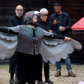 Edna Gee, Two pigeons in the gallery