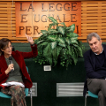 Marta Cartabia e Mario Calabresi