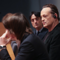 Un momento della conferenza stampa di Vince Vaughn