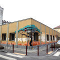 Le mura di cinta del nuovo housing sociale di via Ravenna