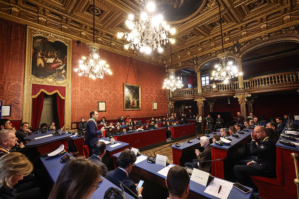 Giornata di Gratitudine alle Forze dell’Ordine per il contrasto alle mafie. Cerimonia in Sala Rossa