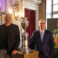 Carlton Myers, Ambassador delle Final Eight e Umberto Gandini, Presidente della Lega Basket Serie A