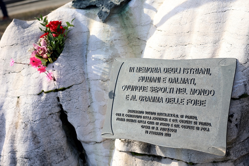 Torino ricorda le vittime delle foibe e l'esodo degli Istriani Fiumani e Dalmati