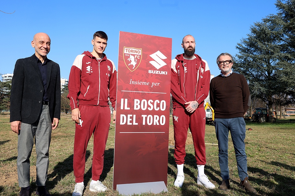 Al parco Colonnetti nasce il Bosco del Toro, l’iniziativa di Suzuki e Torino Fc per una città ancora più verde