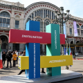 Torino Capitale Europea del Turismo Intelligente - la scultura simbolo in piazza Carlo Felice