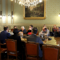Un momento dell'incontro in Sala Congregazioni di Palazzo Civico