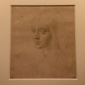 Volto di fanciulla, disegno autografo di Leonardo da Vinci realizzato tra il 1478 e il 1485 circa
