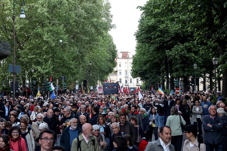 La fiaccolata dell’80° anniversario della Liberazione