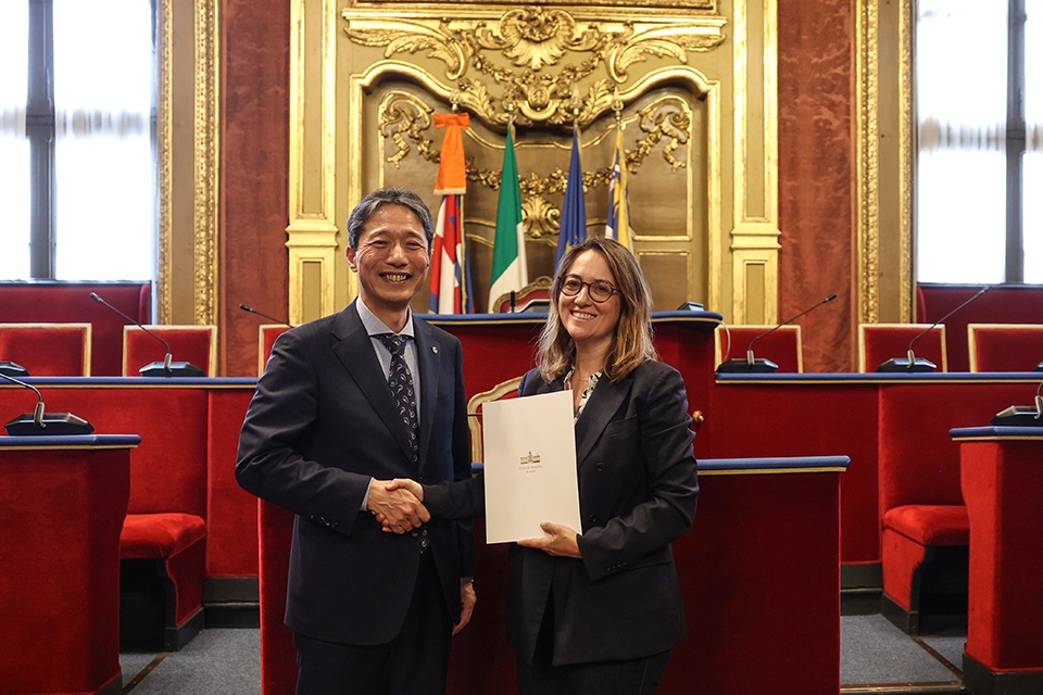 A Palazzo Civico la vicesindaca Favaro accoglie la delegazione di Nagoya