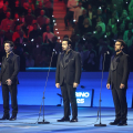 Il Volo esegue l'Inno Nazionale