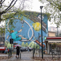 Il grande tennis dentro e fuori le scuole: inaugurato un murale all’istituto Sinigaglia, grazie a FITP e Nitto