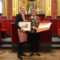 Elizabeth McCullough e Rosanna Purchia