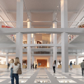 06 L’ATRIO Un ambiente cardine esempio dello spirito della nuova GAM GAM – Galleria Civica d’Arte Moderna e Contemporanea di Torino  Progetto architettonico: MVRDV + BALANCE Credito fotografico: MVRDV