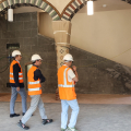 Borgo Medievale, a fine luglio la conclusione dei lavori di restauro. Sopralluogo del sindaco al cantiere